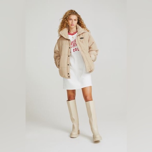 H&M Beige Puffer Jacket - Picture 3 of 10